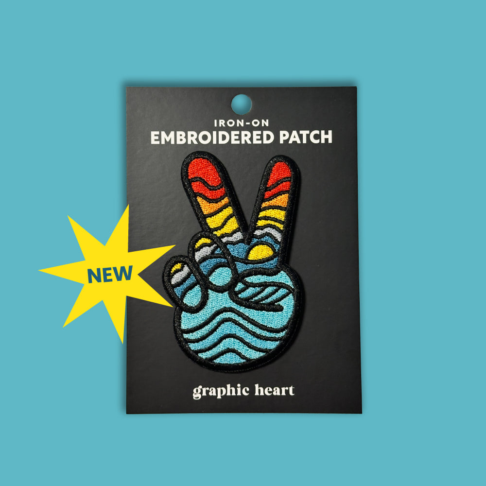 Bright Horizons Peace - 100% Embroidered Iron on Patch