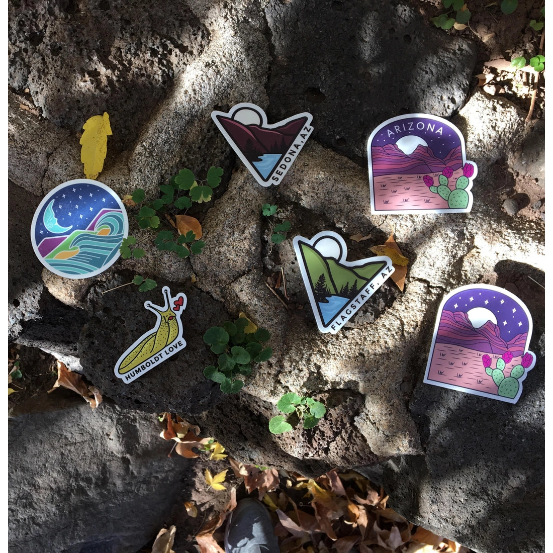 Triangle Mountain Flagstaff Arizona - Vinyl Sticker