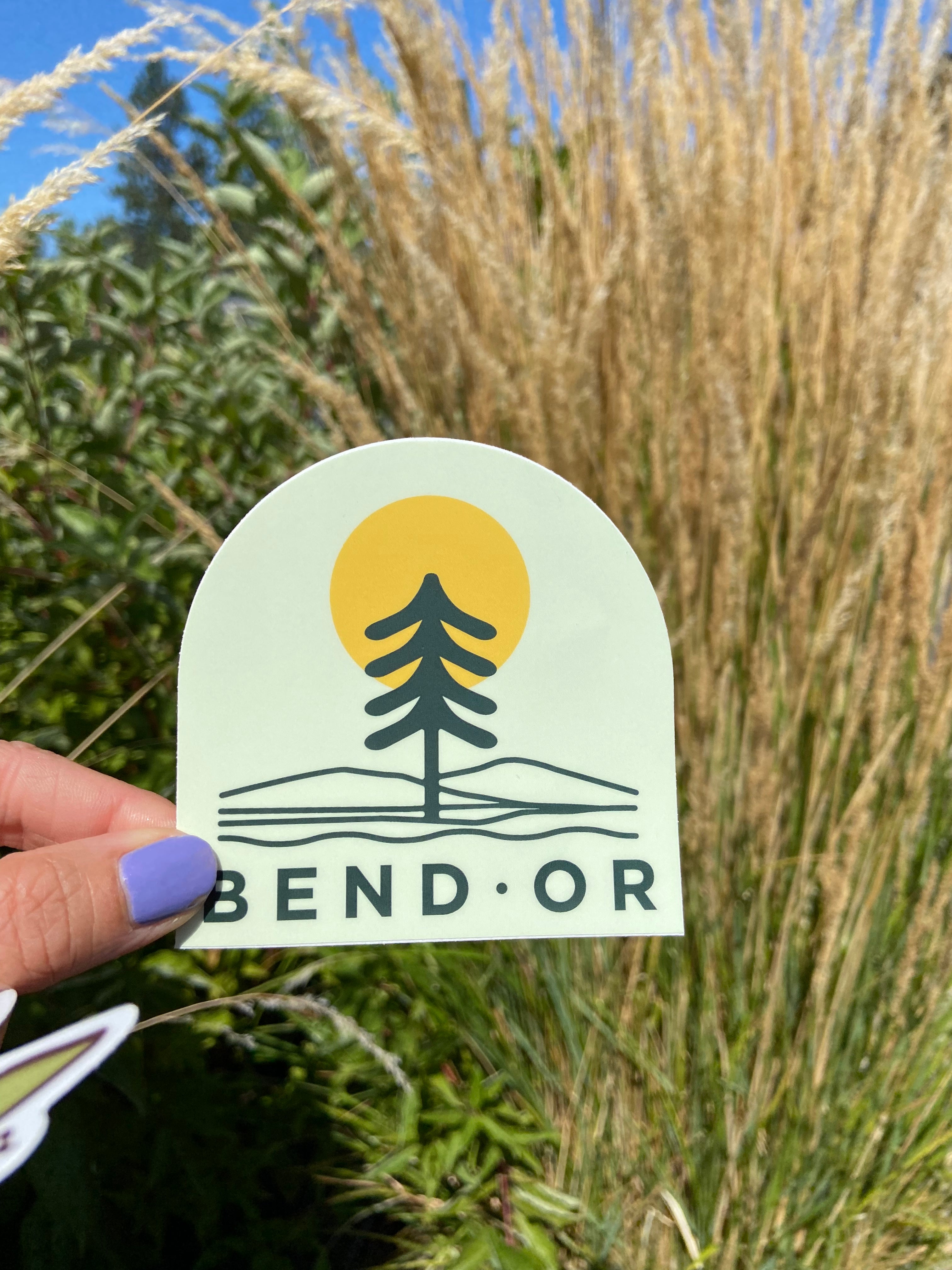 Scenic Tree Bend Oregon - Vinyl Sticker