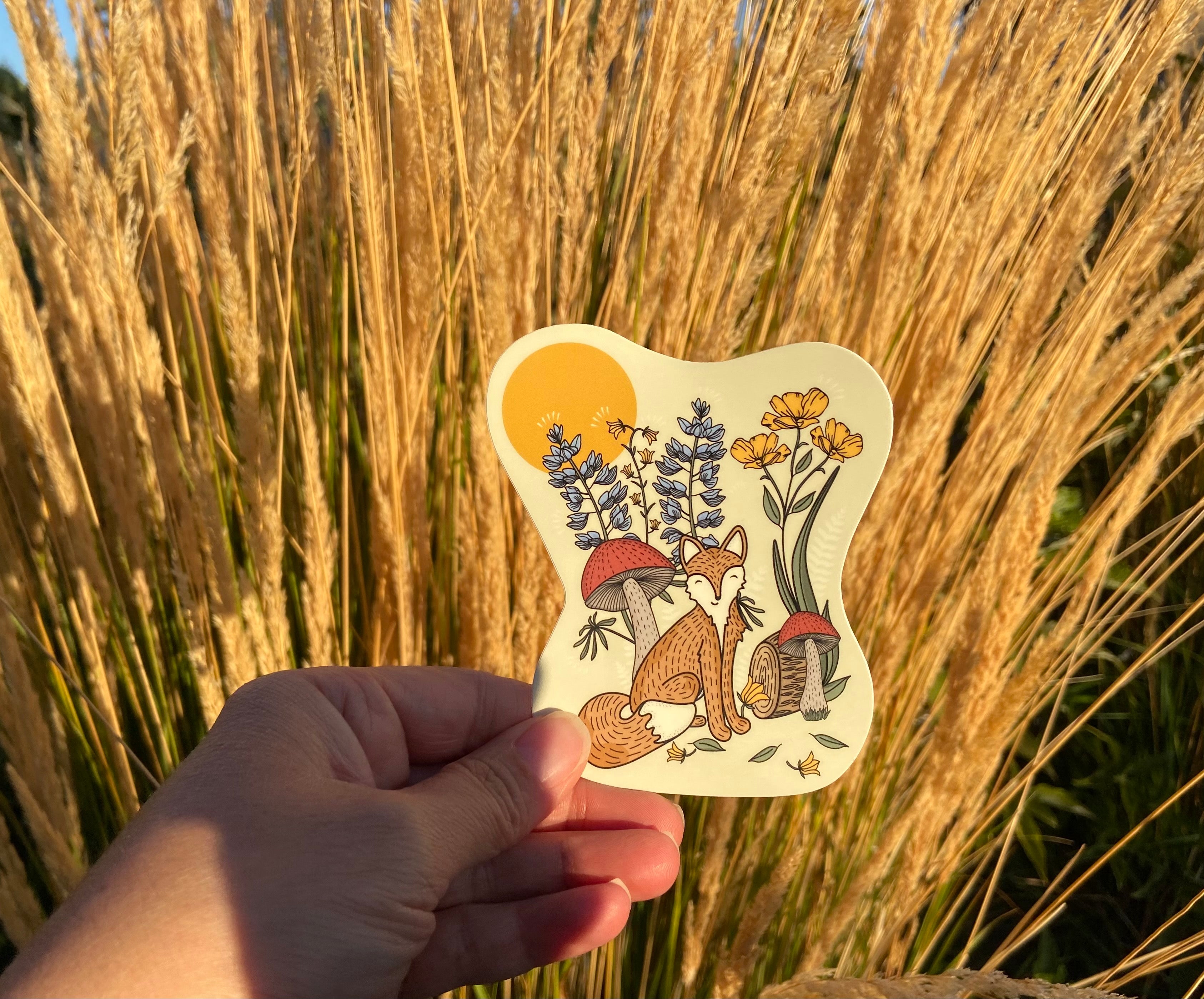 Woodland Creatures: Fabulous Fox - Vinyl Sticker