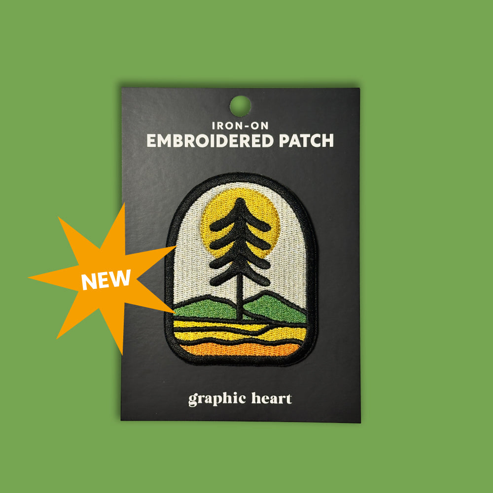 Forest View Badge - 100% Embroidered Iron on Patch