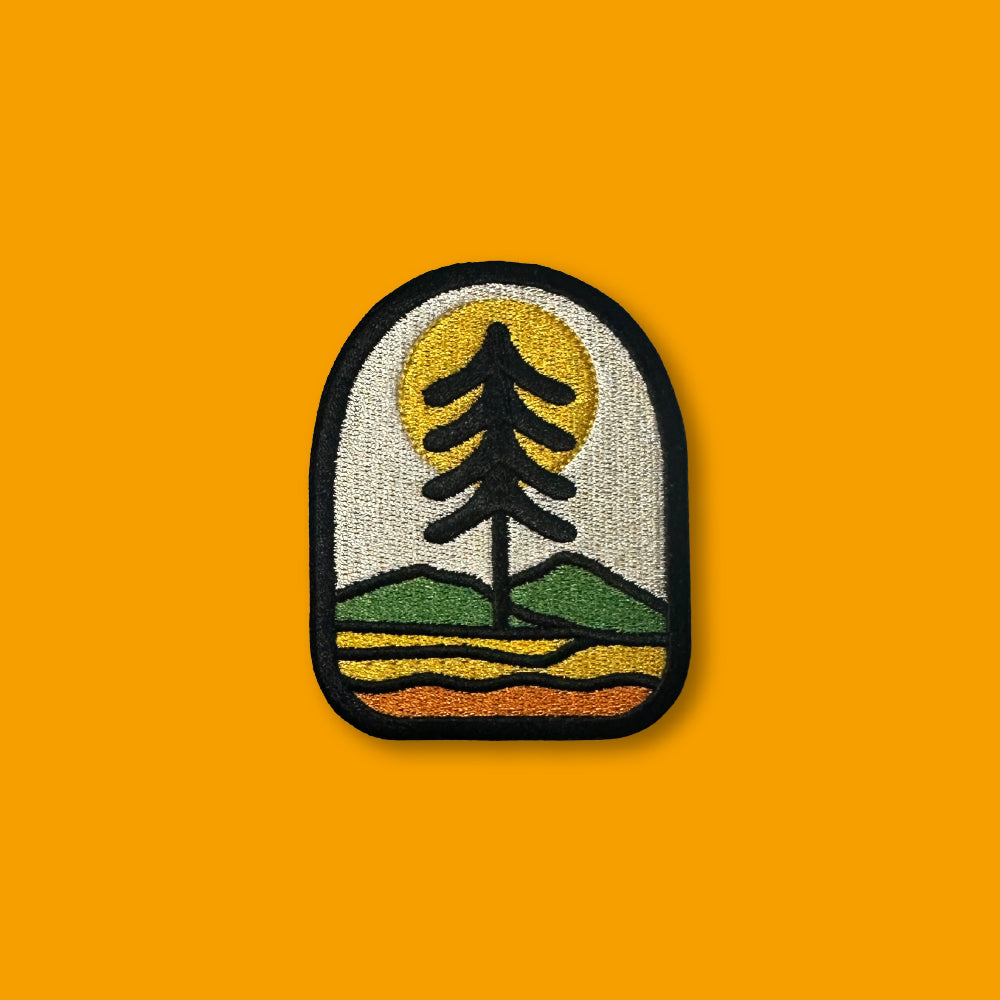Forest View Badge - 100% Embroidered Iron on Patch