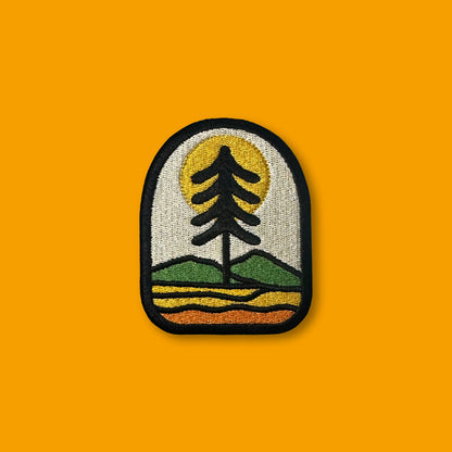 Forest View Badge - 100% Embroidered Iron on Patch