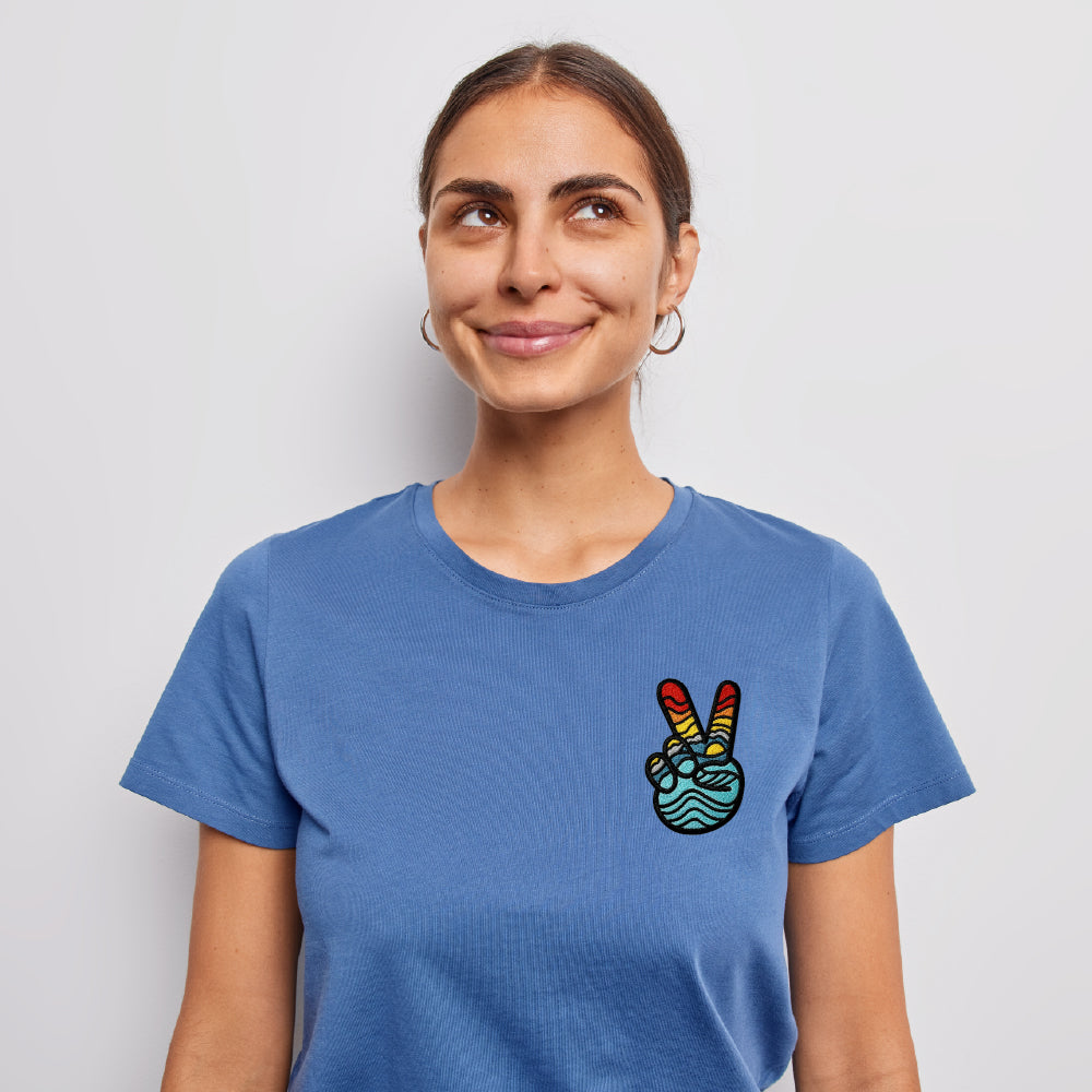 Bright Horizons Peace - 100% Embroidered Iron on Patch