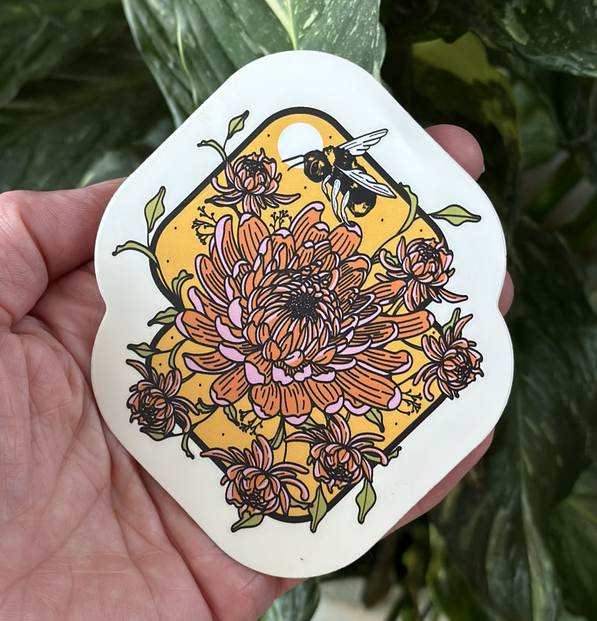 Beautiful Bee Bouquet - Vinyl Sticker