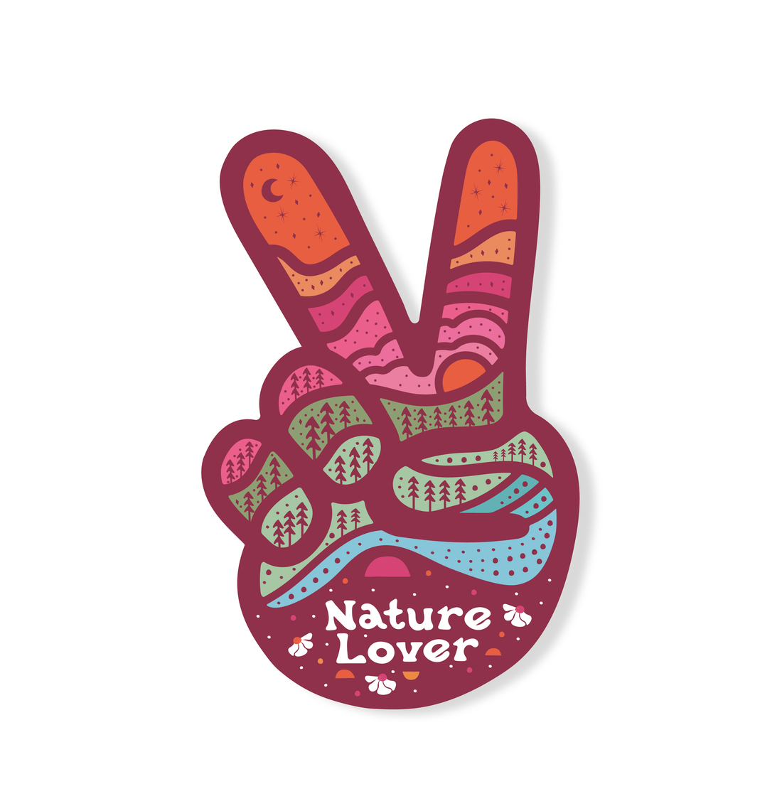 Nature Lover Peace - Vinyl Sticker