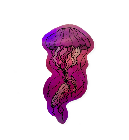 Dazzling Jellyfish - Holographic Sticker