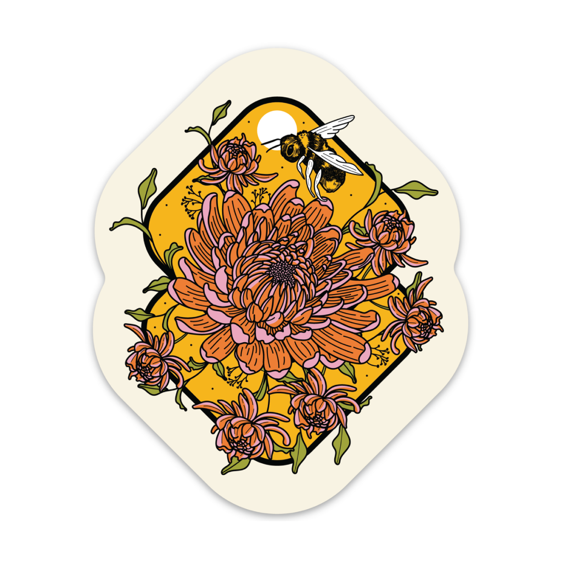 Beautiful Bee Bouquet - Vinyl Sticker