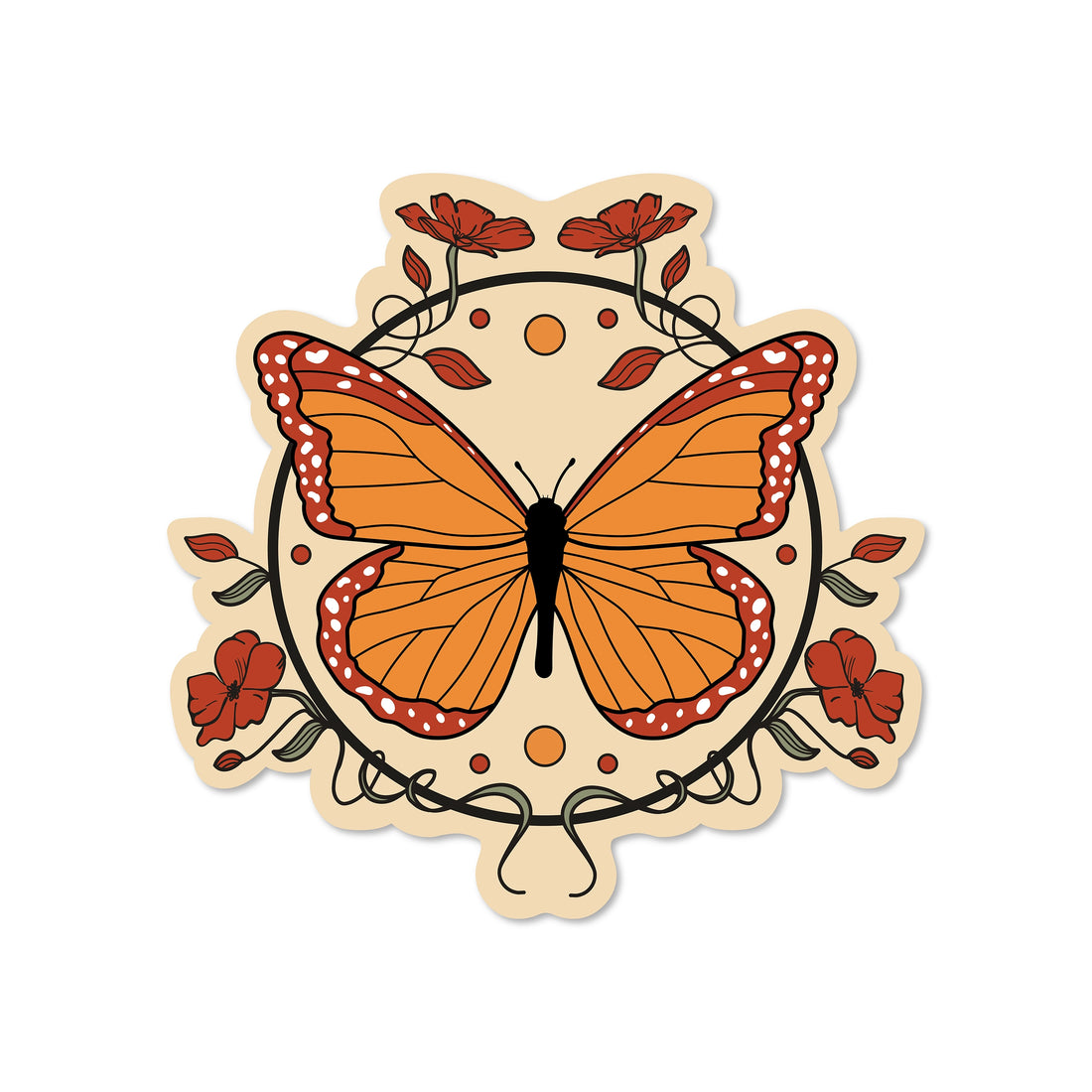 Monarch Butterfly - Vinyl Sticker