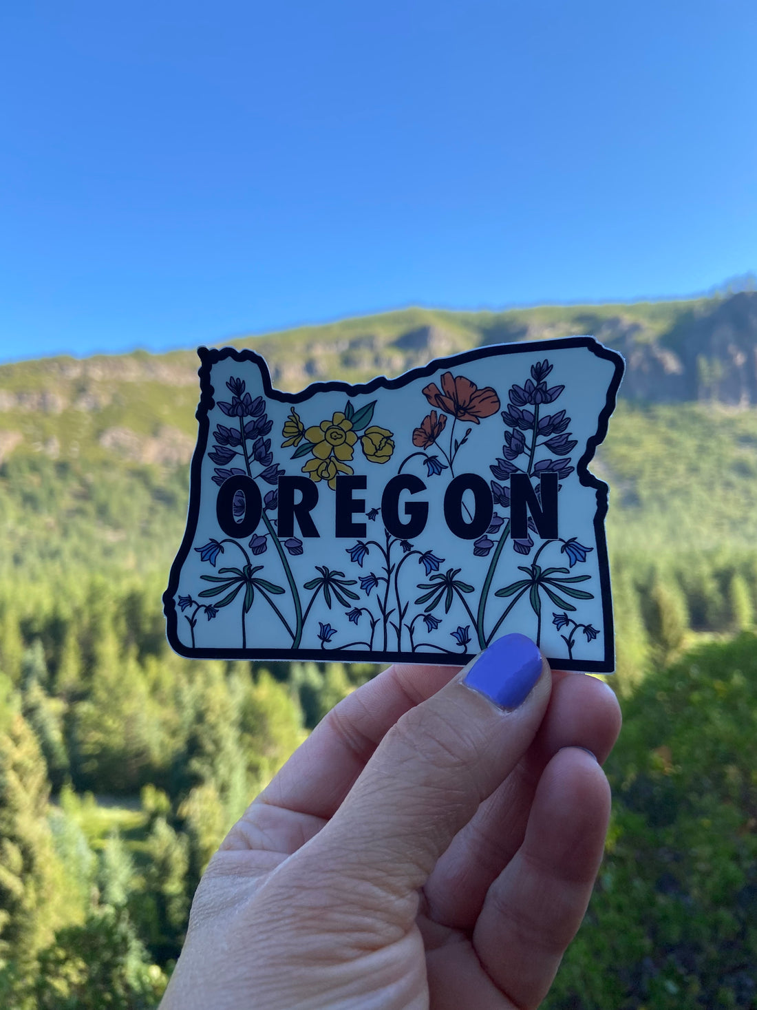 State Florals Oregon - Vinyl Sticker