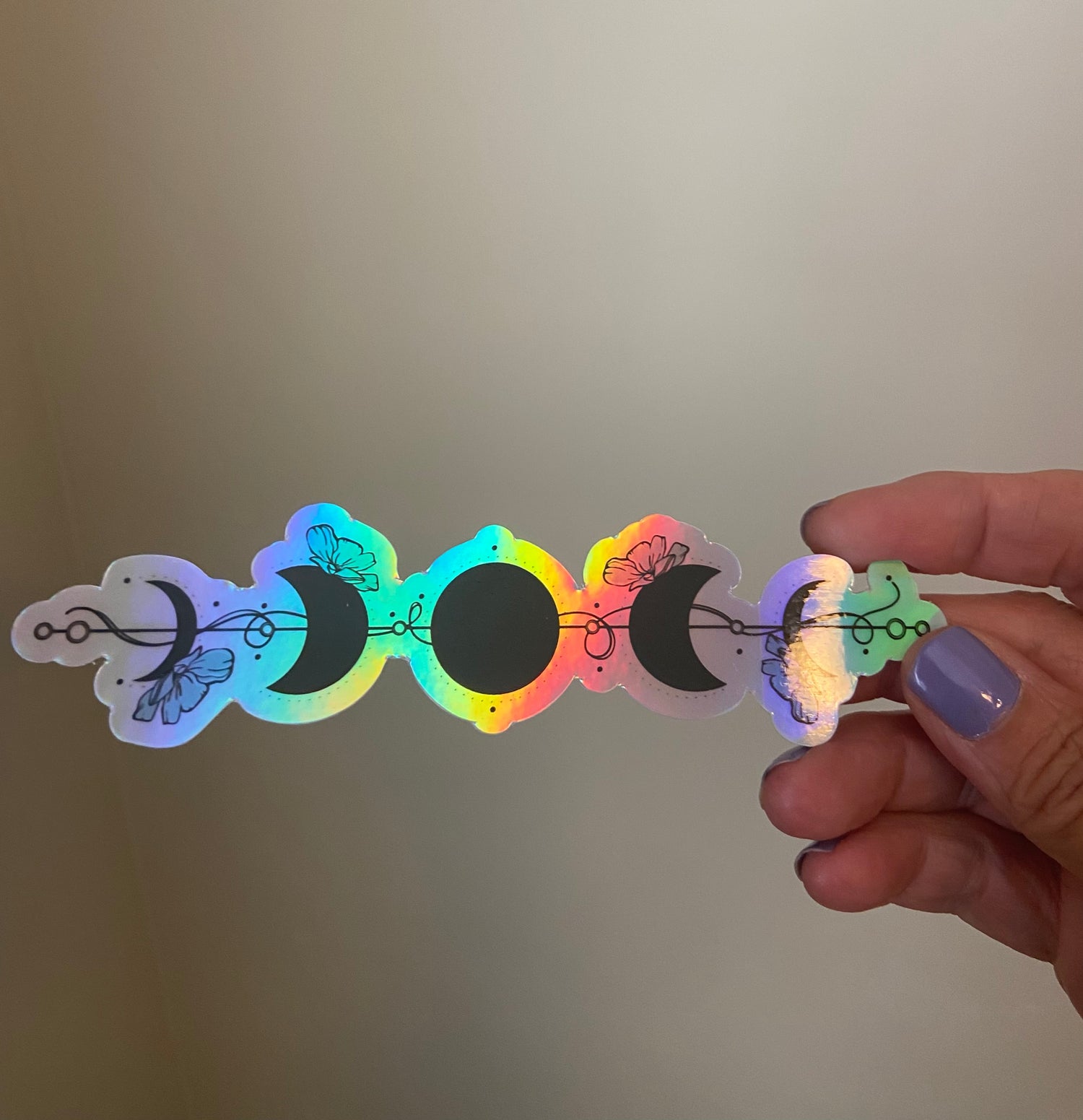 Moon Phases - Holographic Sticker