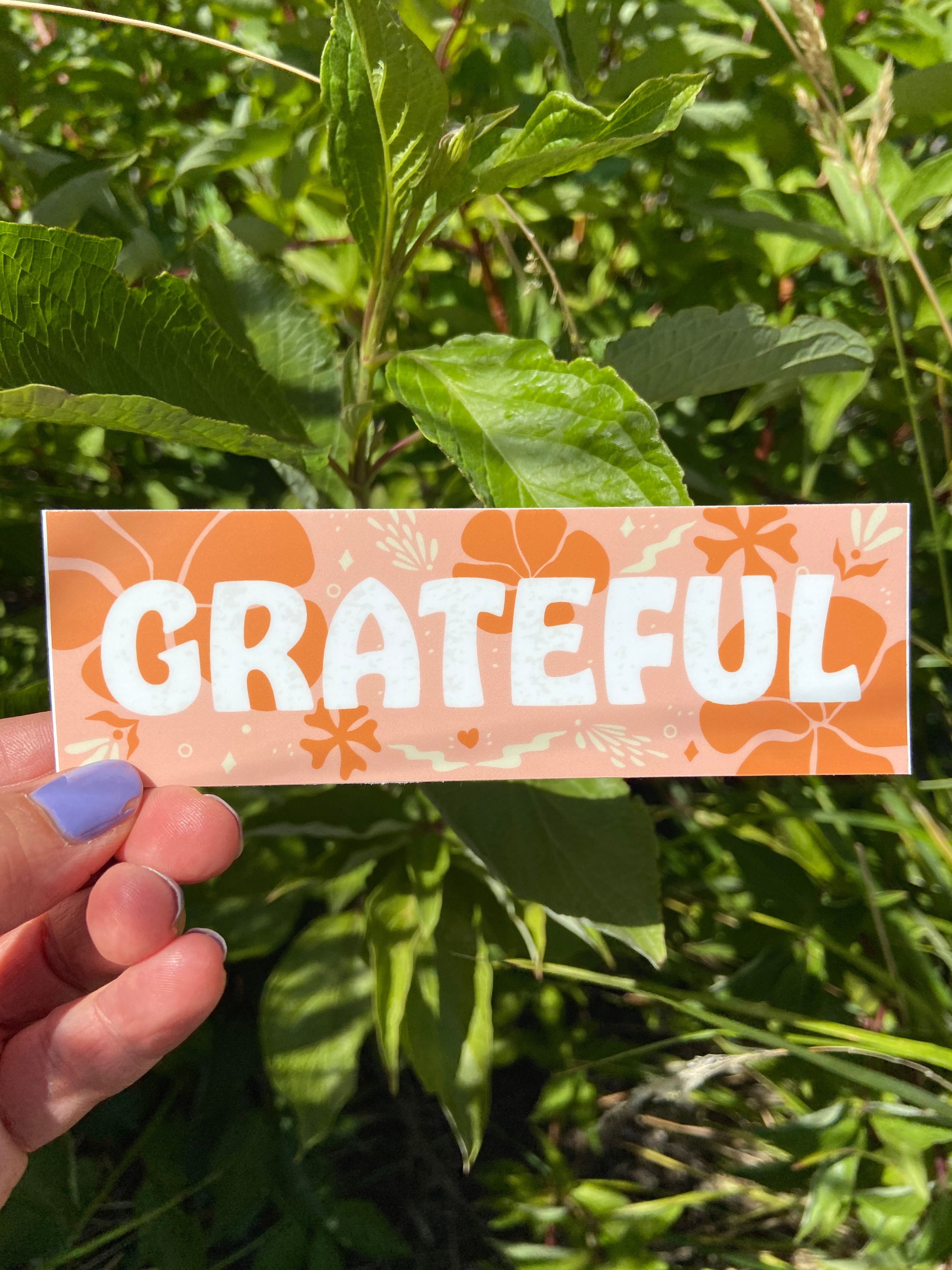 Grateful Floral - Vinyl Sticker