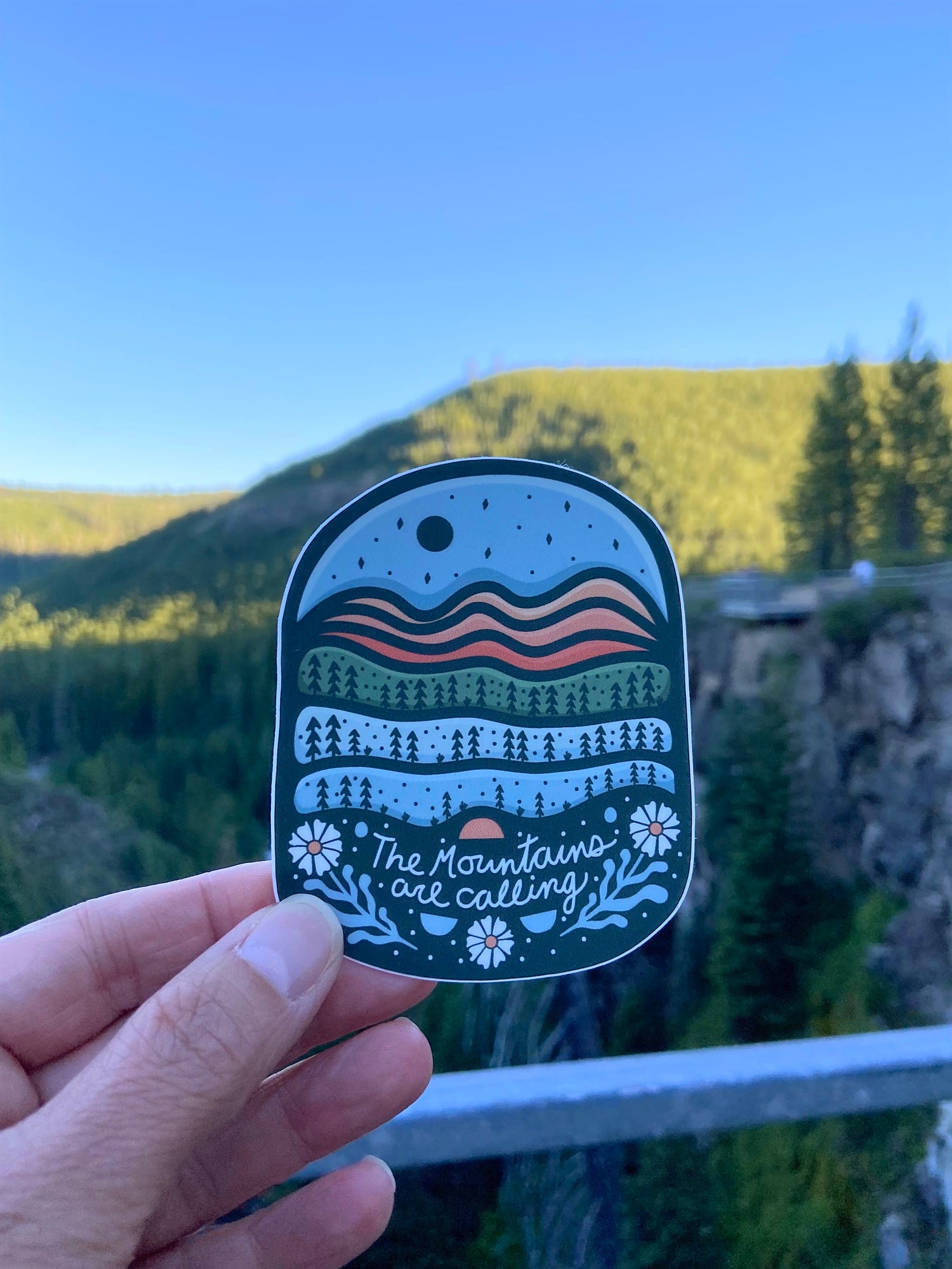 The Mountains Are Calling - Vinyl Sticker