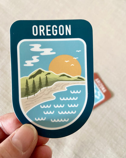 State Scenic Route Oregon - Vinyl Sticker