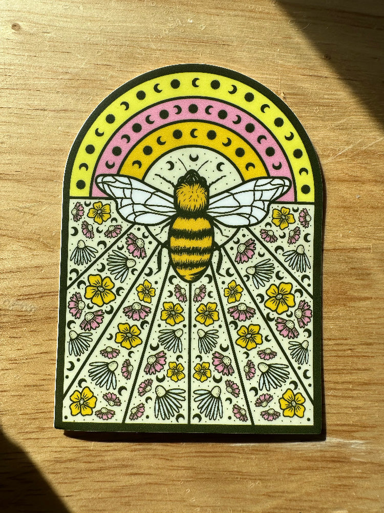 Bee Burst - Vinyl Sticker