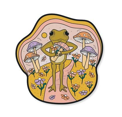 Friendly Froggy- Vinyl Sticker