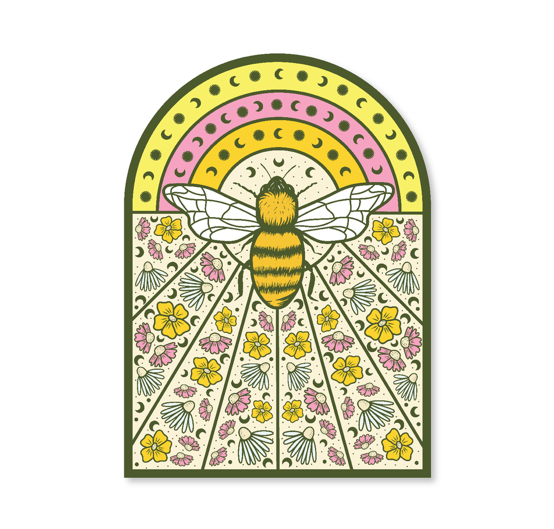 Bee Burst - Vinyl Sticker