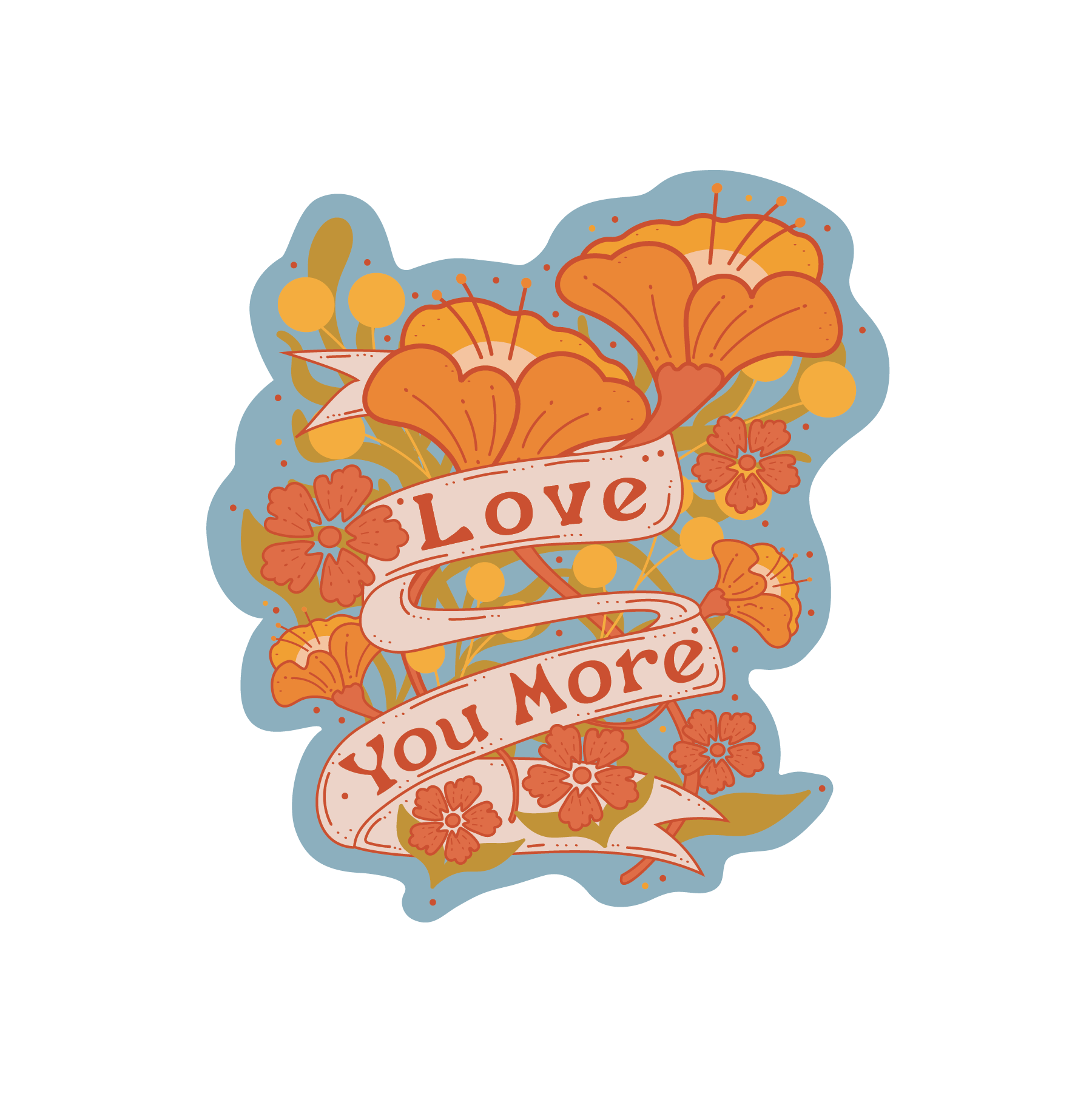 Love You More - Vinyl Sticker