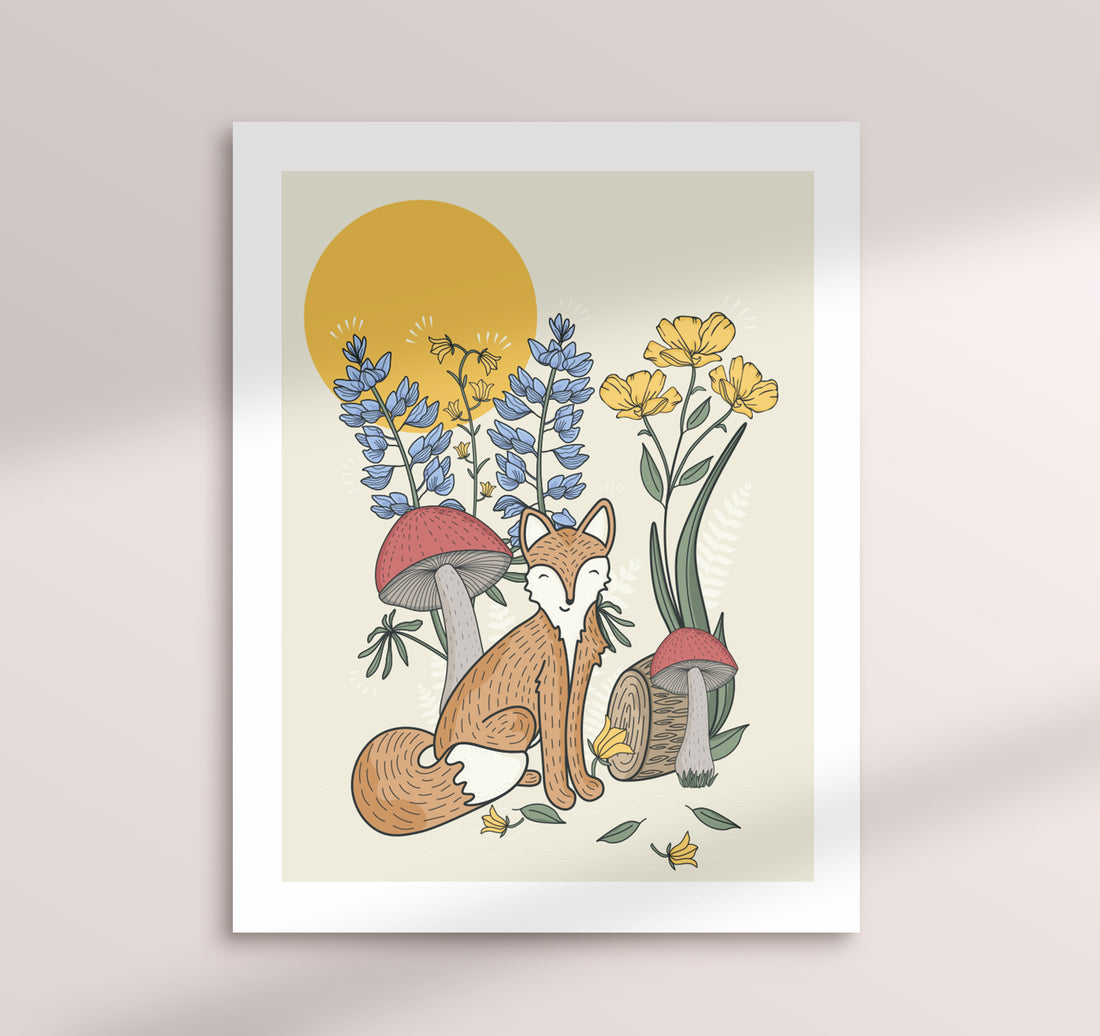 Woodland Creatures: Fabulous Fox - Art Print