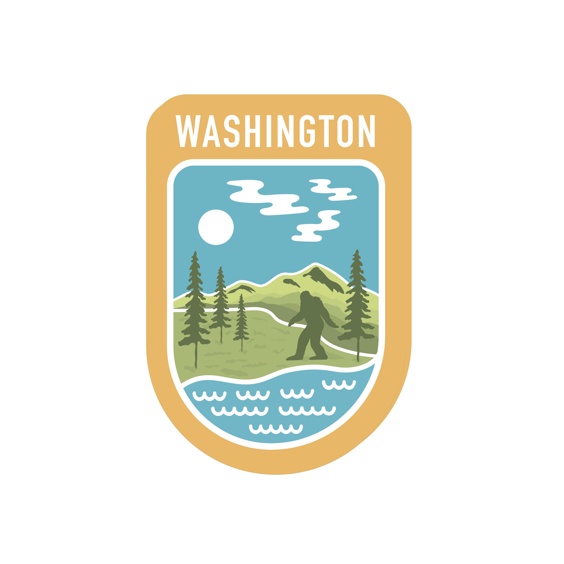 State Scenic Route Washington - Vinyl Sticker