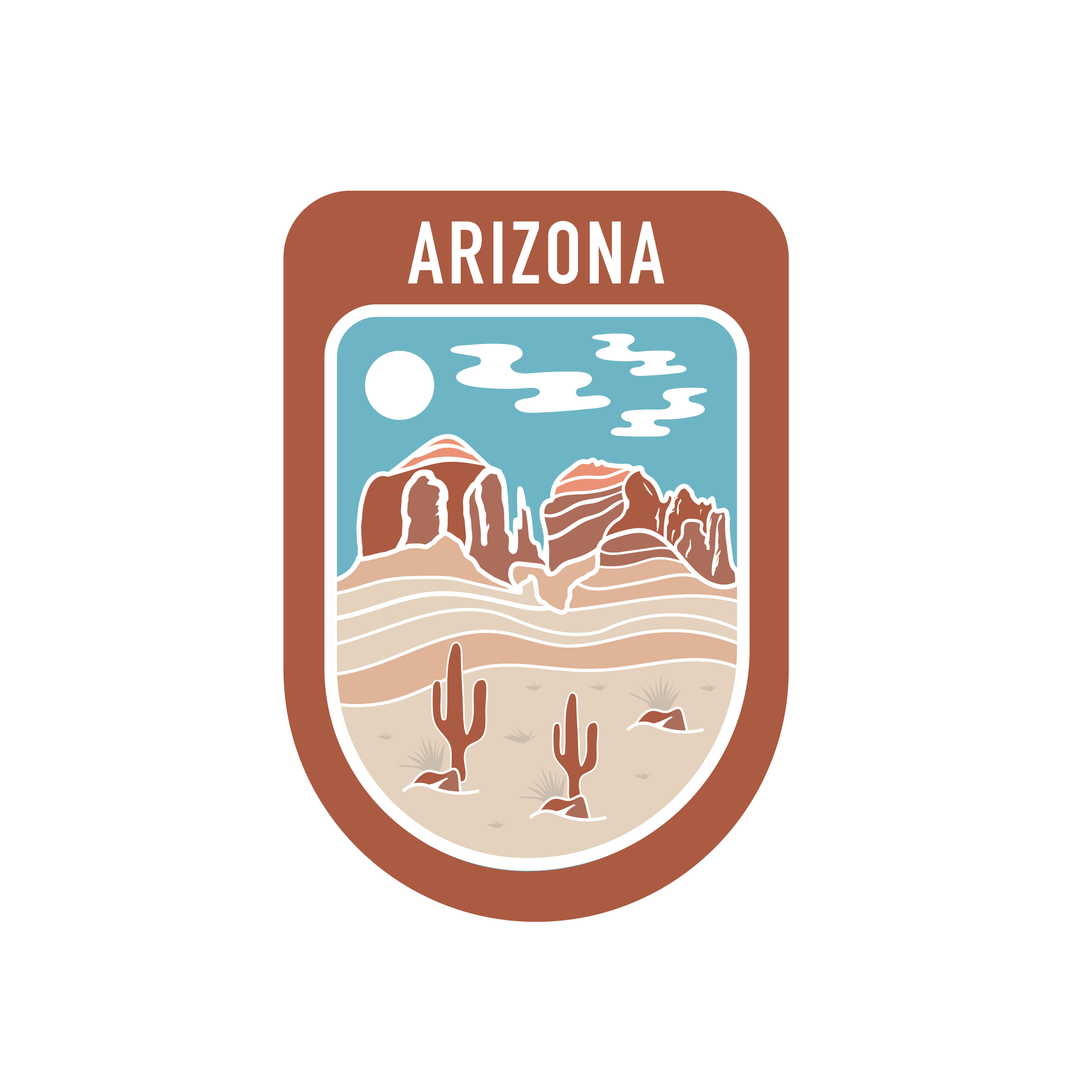 State Scenic Route Arizona - Vinyl Sticker