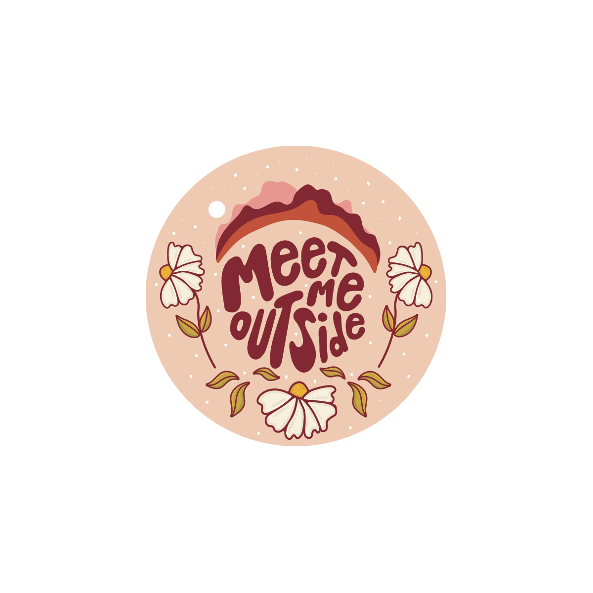 Meet Me Outside - Vinyl Sticker