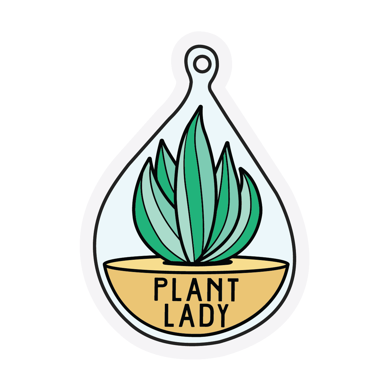 Plant Lady Vinyl Sticker - Shop Graphic Heart