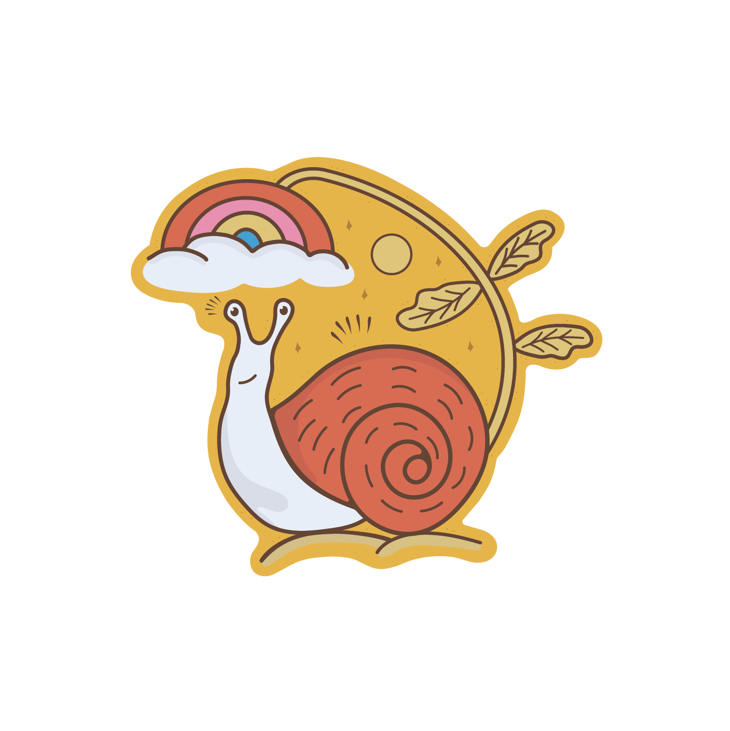 Rainbow Snail - Vinyl Sticker
