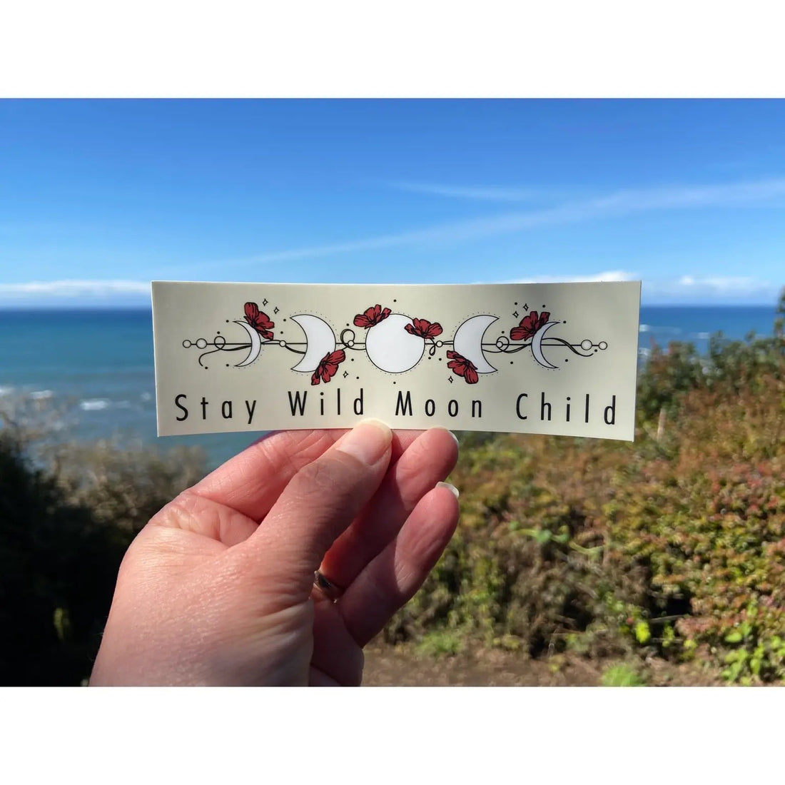 Stay Wild Moon Child Durable Vinyl Sticker - Shop Graphic Heart