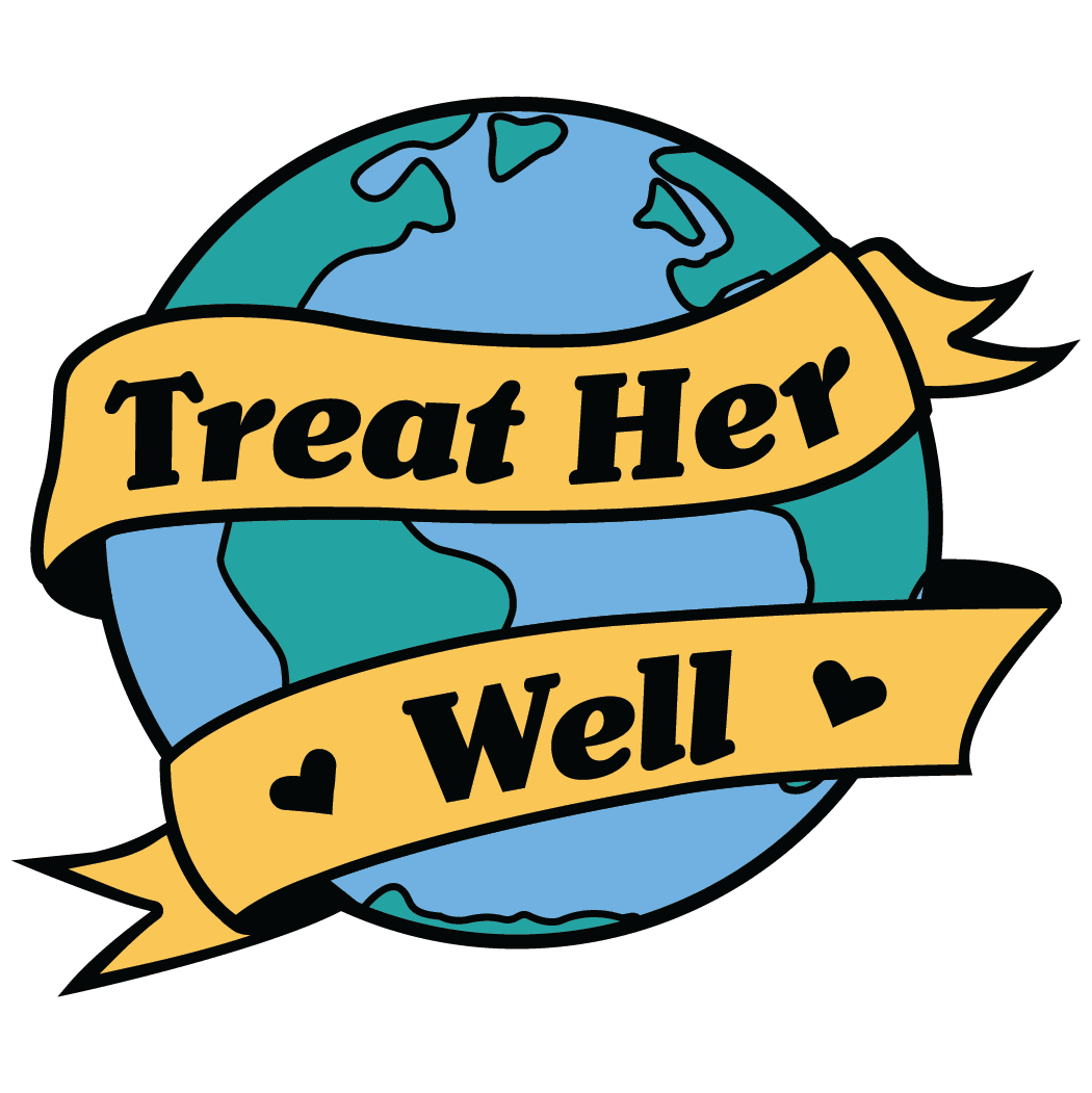 Treat Her Well Vinyl Sticker - Shop Graphic Heart